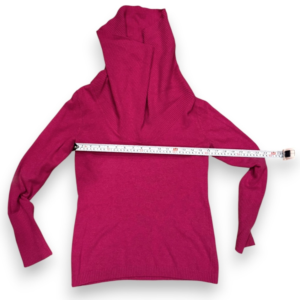 Banana Republic Merino Cashmere Cowl Neck Sweater Pink Size M - Picture 6 of 6